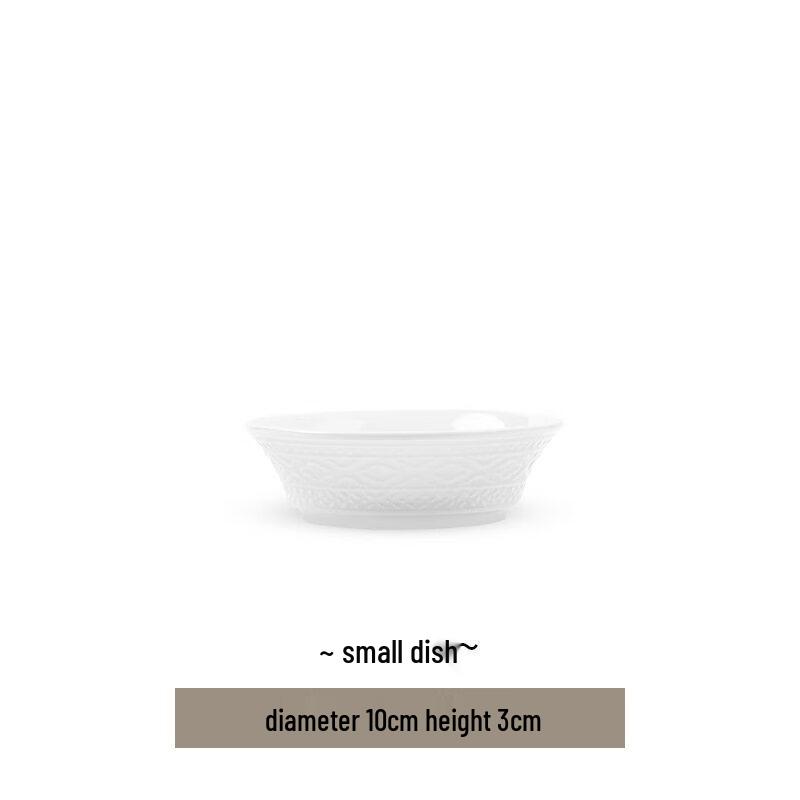 French Embossed Ceramic Dinnerware