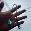 Dragon Claw Luminous Bookmarks Retro Sun and Moon Stars Luminous Fluorescent Dragon