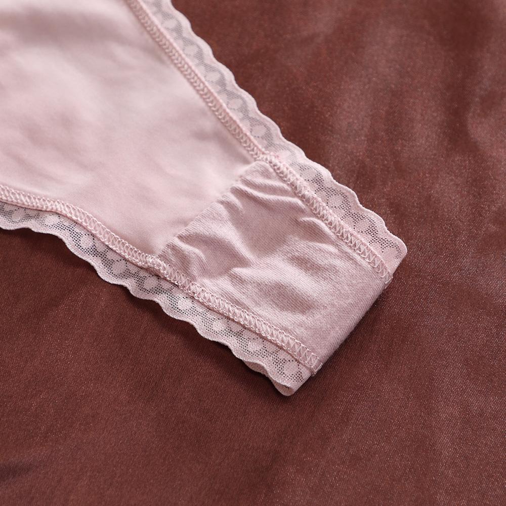 Sexy Women's Thongs Lace Trim T Back Panty Seamless For Women Ice Silk Shiny Belt G String Plus Size S-XL And Breathable Low Waist