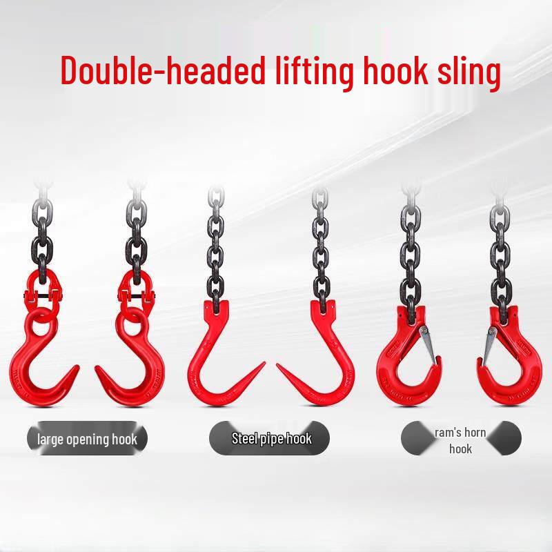 2-Ton 5-Meter Manganese Steel Double Hook Lifting Chain