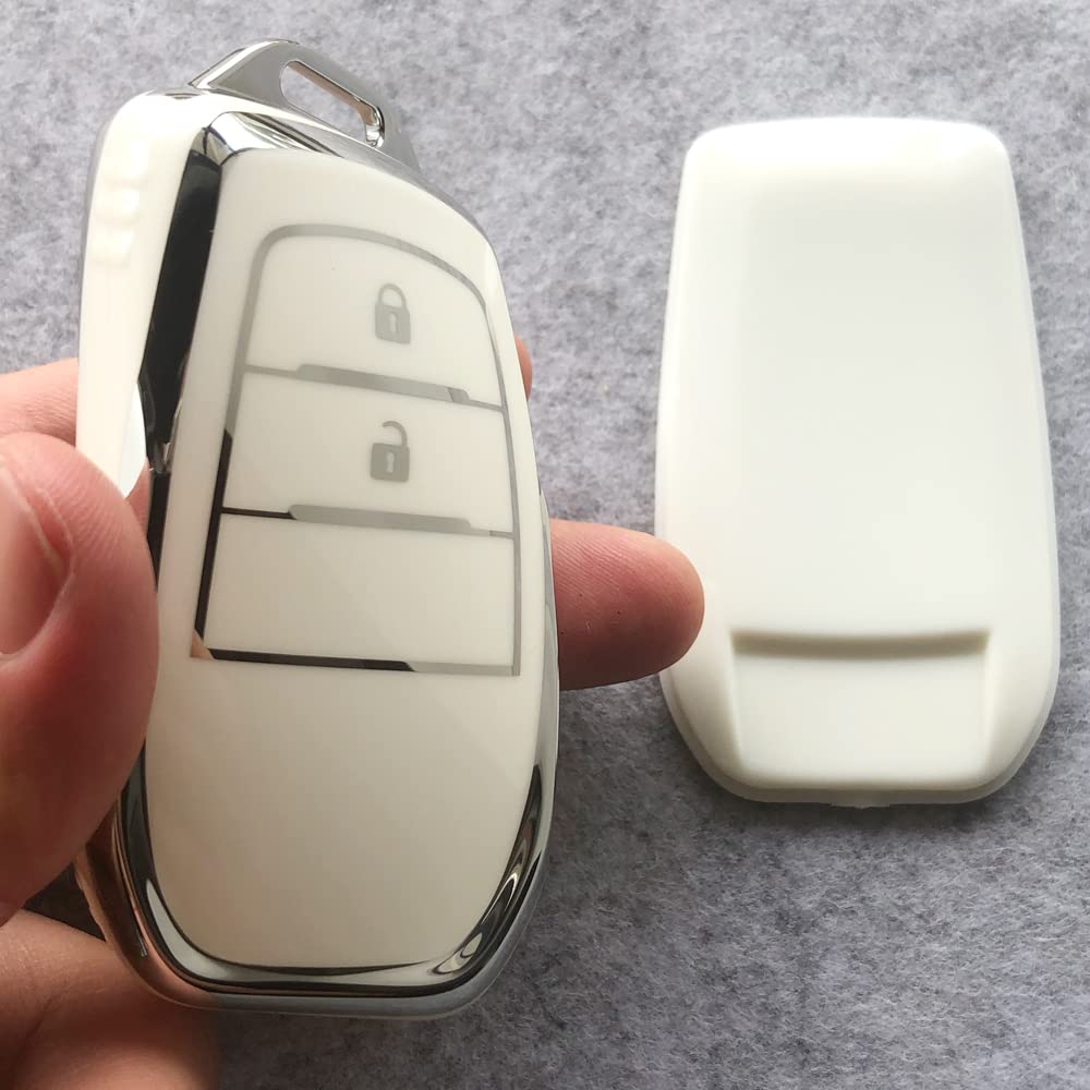 Kinotaka Toyota Exclusive Design TPU 2 Button Smart Key Case for New Yaris Harrier