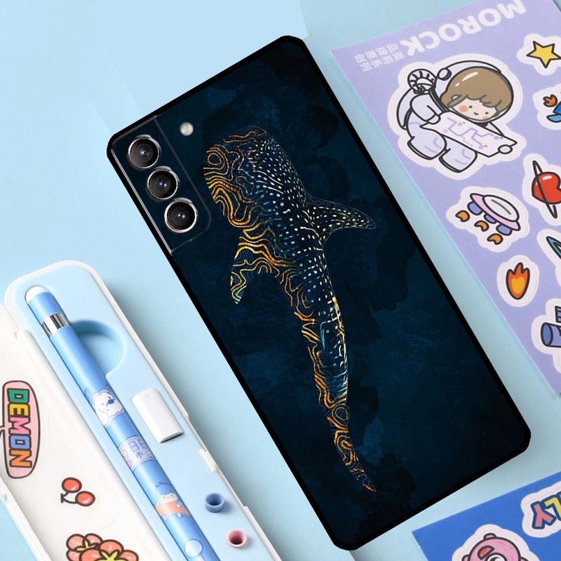 Ocean Whale Shark Animal Case For Samsung Galaxy S23 S22 S21 Ultra S20 FE S9 S10 Note 10 Plus Note 20 Ultra Full Cover