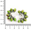 Turquoise Crescent Moon Stud Earrings: 925 Sterling Silver Bohemian Jewelry