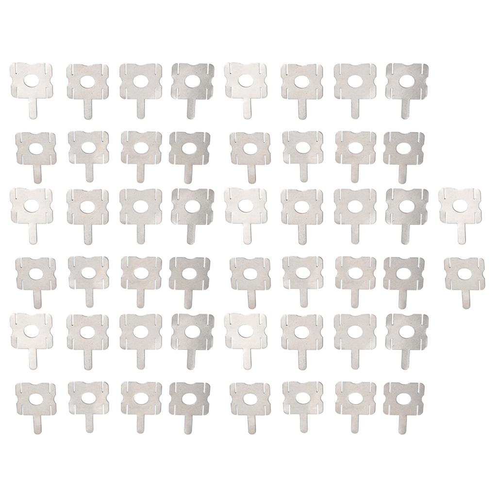 50Pcs 4S Lithium  Battery Pack  Replace Spot  Welding Nickel Plate Plating Nickle Sheet U-shaped Strap Sheets Welding Soldering