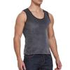 Men's Winter Double-Sided Golden Velvet Vest with Fleece, Thickened for Warmth; Round Neck Waistcoat & Base Layer for Cold Protection