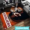 Custom Name Rug Cleveland Football Area Rug Suitable for Indoor And Outdoor,Carpets for Homes, Offices,Living Rooms,Home Decor,Christmas Gift