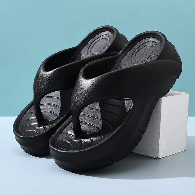 New Spring EVA Flip-flops Women's Wear Simple Fashion Versatile Heightening Thickening Beach Summer Sandals