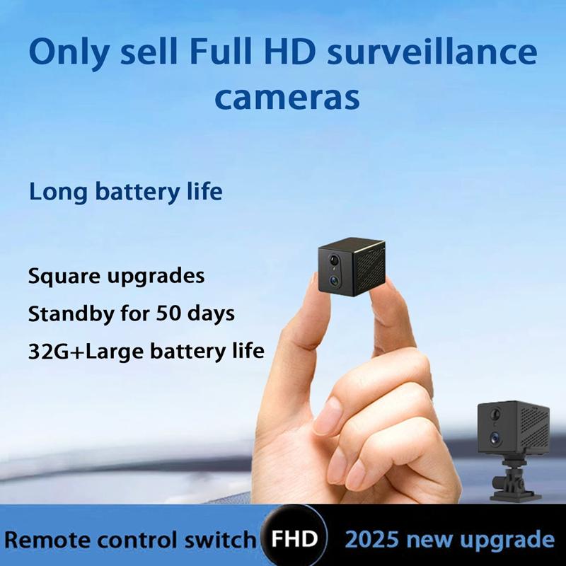 Full HD Camera Wireless Monitor Home Car Wifi Night Vision Motion Detection Remote Mobile Phone Portable Photography Indoor Home Plug-in