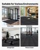 Puzzle Exercise Mat, 24 PCS Fitness Equipment Mats, 610 x 610 x 14 mm, High-Density EVA Foam Gym Mats Set, Interlocking Rubber Soft Tiles, Protective