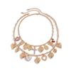 European-American Love Pendant Alloy Necklace with Diamond Cross Clavicle Chain, Stacking Style