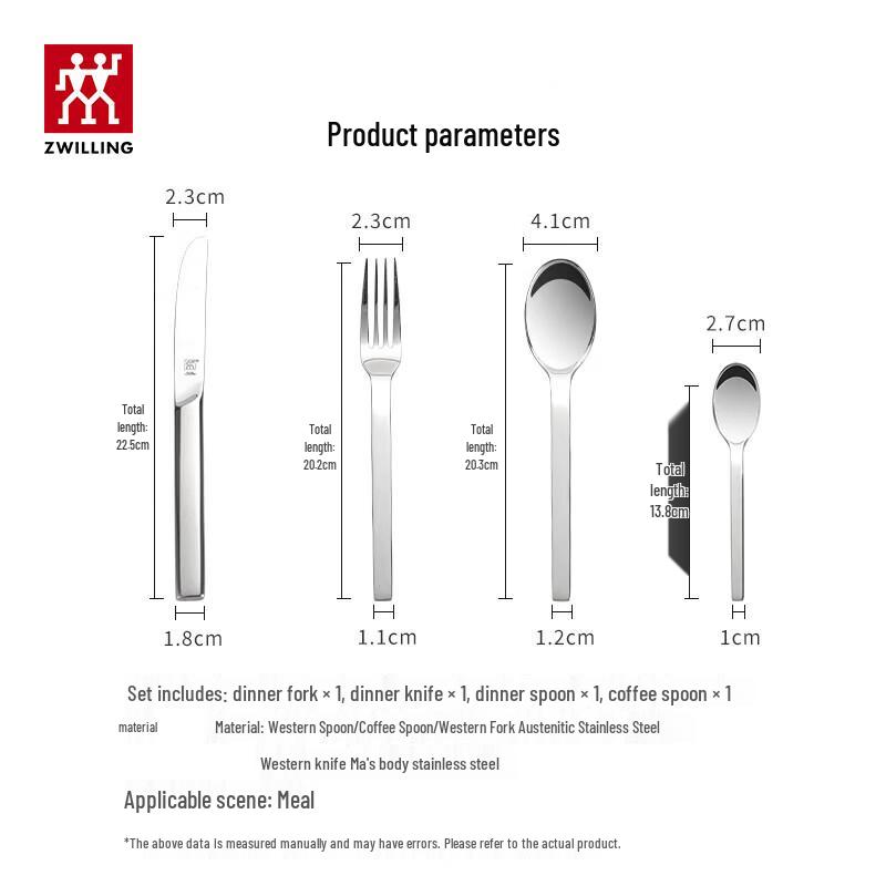 

Zwilling 4-Piece Stainless Steel Cutlery Set