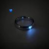 2x Luminous Joint Ring Teen Girl Women Fluorescent Dainty-Blue Love-Heart Rings