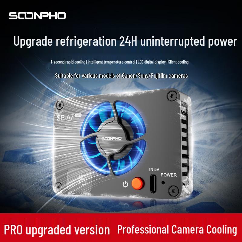 Radiator Cooling for Live Streaming - Compatible with Sony A7M4, A7C, ZVE1/10, and a6700 Cameras