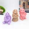 Easter Couple Holding Loving Rabbit Silicone Candle Mold DIY Mother Rabbit Holding Small Rabbit Easter Gift Candle Plaster