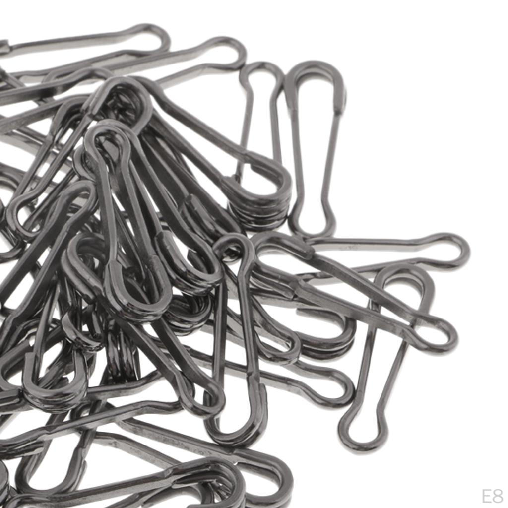 50 Pieces Fishing Snaps Swivels Baits Clip Carp Tackle