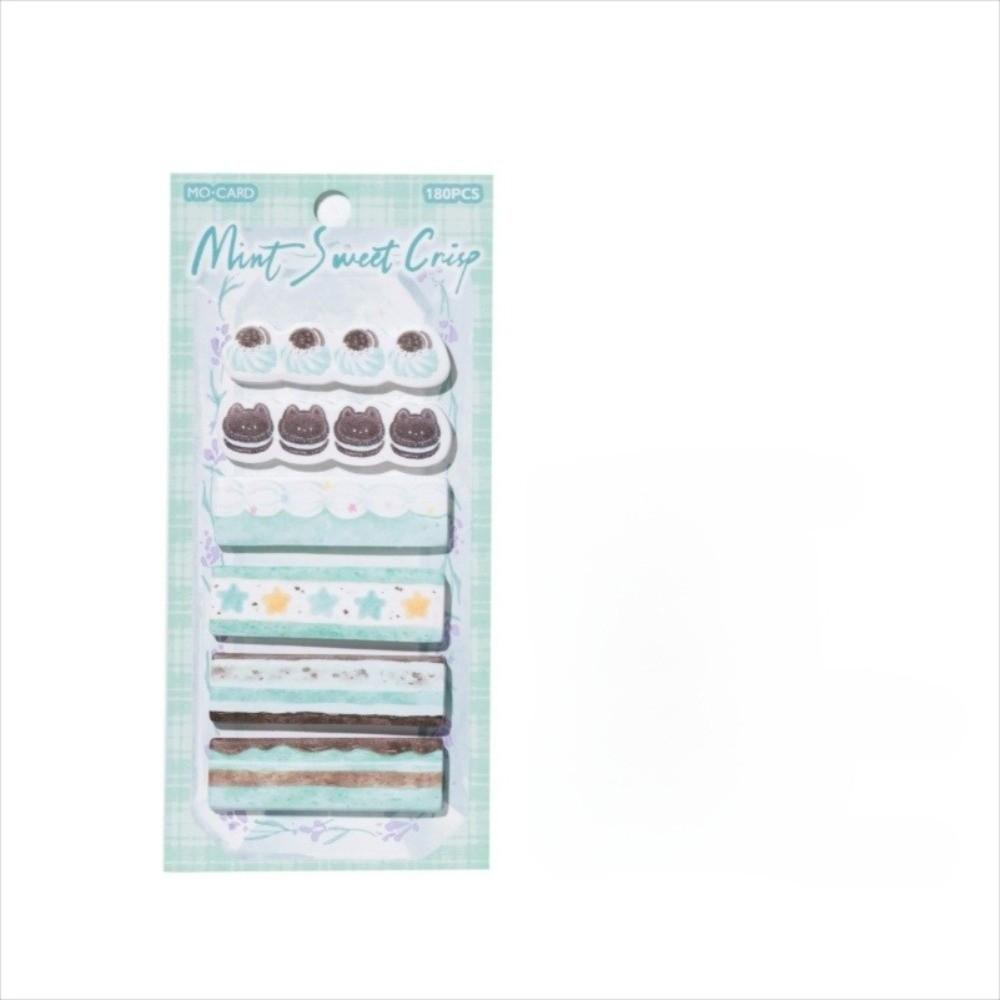 180pcs Kawaii Cake Shop Series Tag Label Sticker Self Adhesive Cake Appearance Message Sticker Stationery Sticker