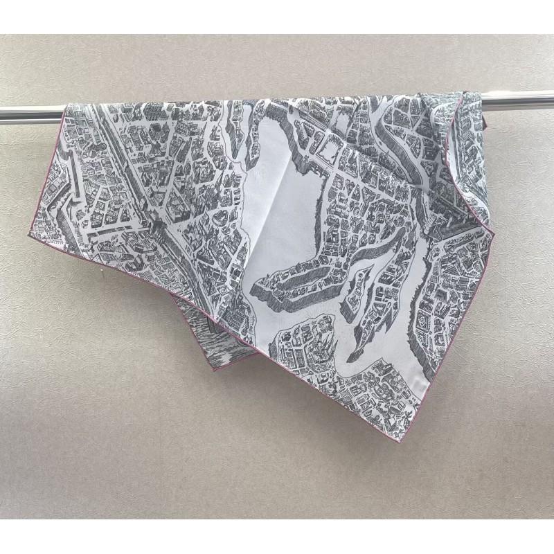 16 Momme 100% Mulberry Silk Square Scarf Womens Fashion Shawl