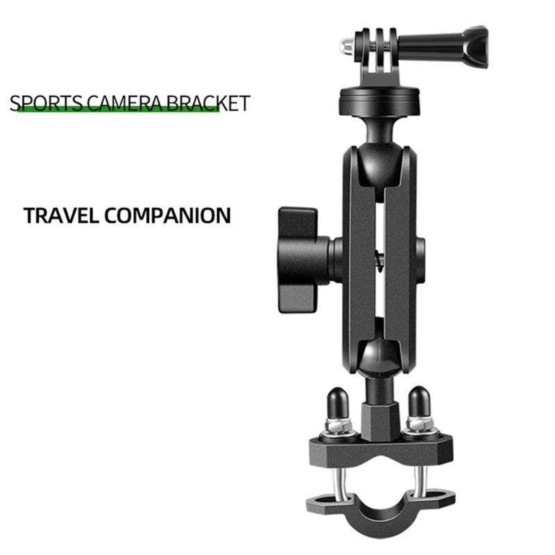 Metal Motorcycle Camera Holder Mount Clip M10/Y-type/Handle Bar Mount Clip Bracket Stable and Secure Recording Solution