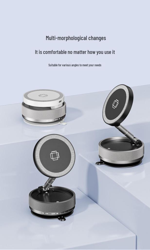 360° Rotating Magnetic Car Mount & Wireless Charger for New Apple Models
