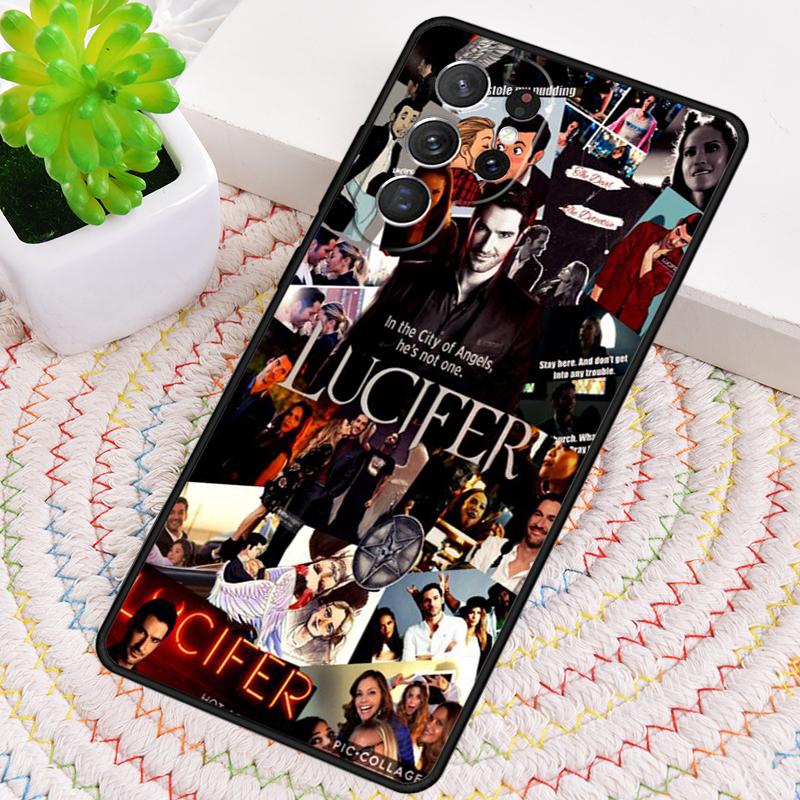 TV Series Lucifer TPU Phone Case For Samsung Galaxy Note 10 Pro S26 S25 S24 S23 S22 Ultra Plus S21 FE S20 Shockproof Cover