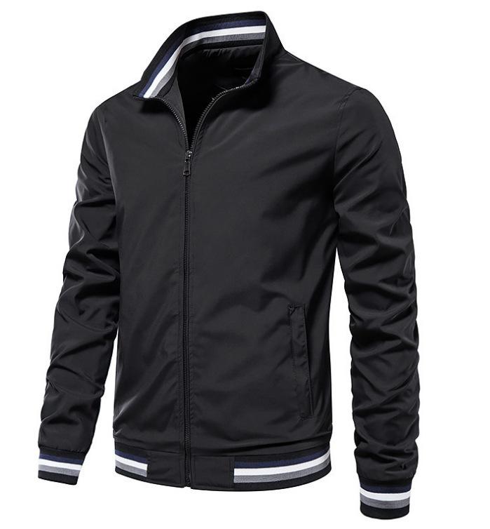 Nuovo Design Scollo a V Moda Primavera e Autunno Giubbotti da Uomo di Alta Qualità per il Tempo Libero da Uomo Vestibilità Slim Giubbotti da Baseball da Uomo