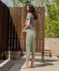 Debiweeo Women'S Yoga Wear Devi-T0018-Gray Pilates New Wave Holic Crop