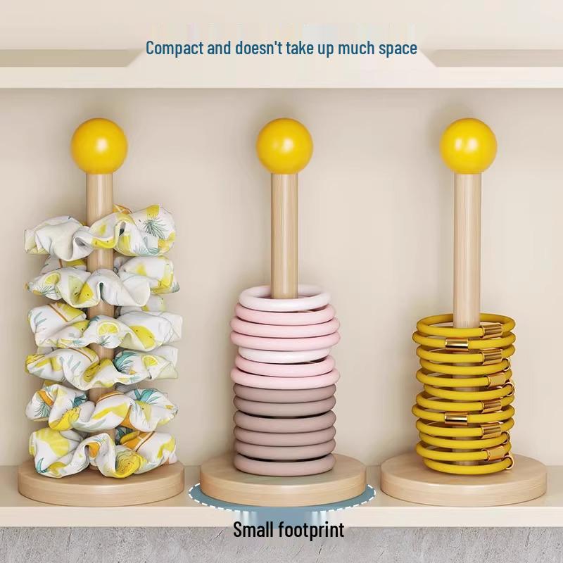 Newcomer Exclusive: Wooden Hair Accessory Display Rack for Headbands and Hair Ties