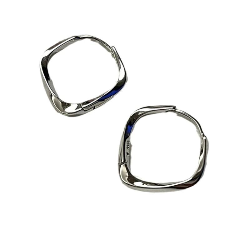 Retro Jednoduché Diamantové Náušnice Niche Senior Dizajnový Cit Prepracovaný Temperament Chladné Svetlo Náušnice Peplum Dámske Náušnice Elegantné Doplnky Klasické Šperky