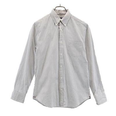 Made In Japan Striped Pattern Long Sleeve Button Down Shirt Men's Used