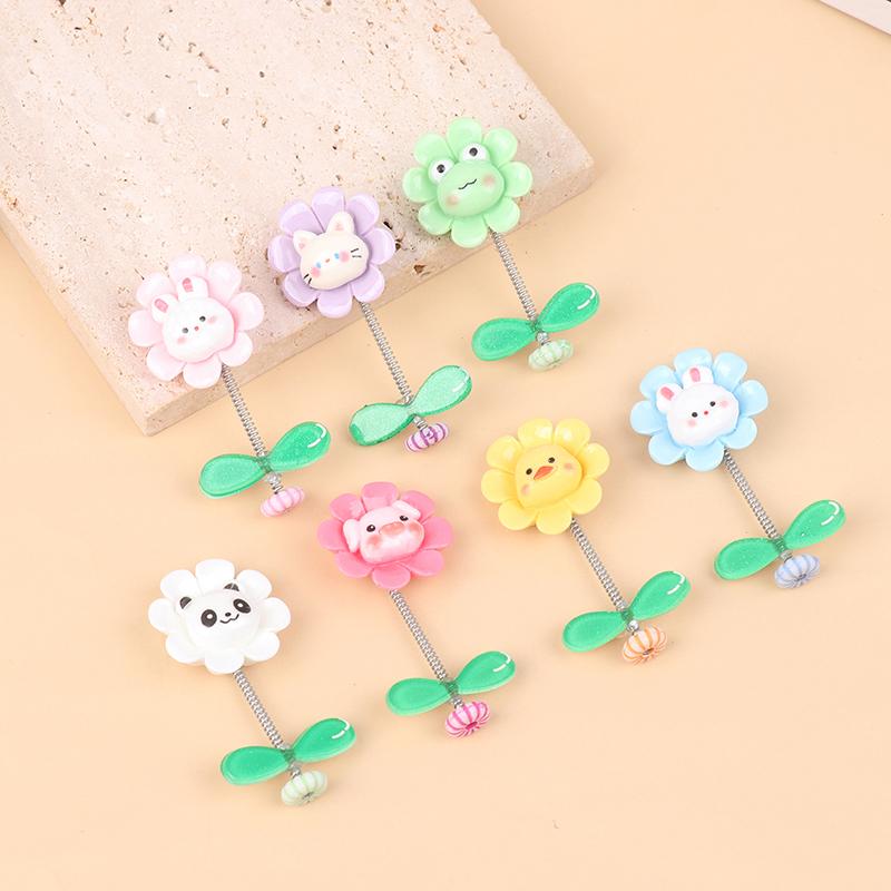 Flower Car Ornaments Car Center Console Dashboard Ornament Shake Head Flower Car Accessories