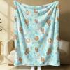 Sanrio Lovely Hello Kitty Plush Flannel Blanket Red White Grid Pattern Lightweight Throw Bed Sofa Cover School Office Nap Shawl