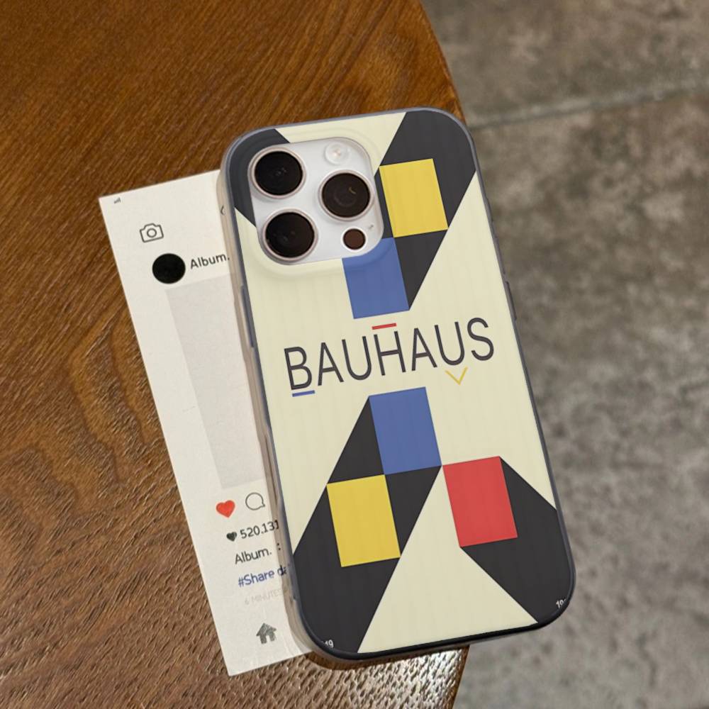 

Abstract B-Bauhaus Geometric Art Phone Case For IPhone 16 15 17 Pro 11 12 13 14 Pro Max Plus Soft Ripple Silicone Cover Shell iPhone 13pro max