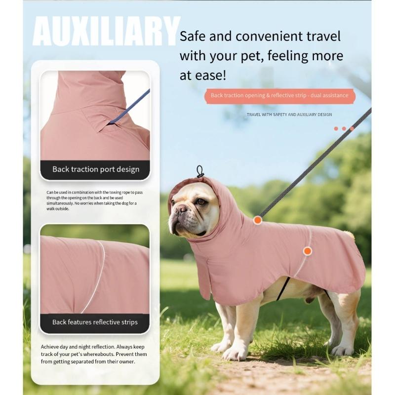 Sun Blocking Waterproof Dog Rain Coat Outdoor Walking Clothes For Small to Large Dog Beach Wear Rainy Days Adventure
