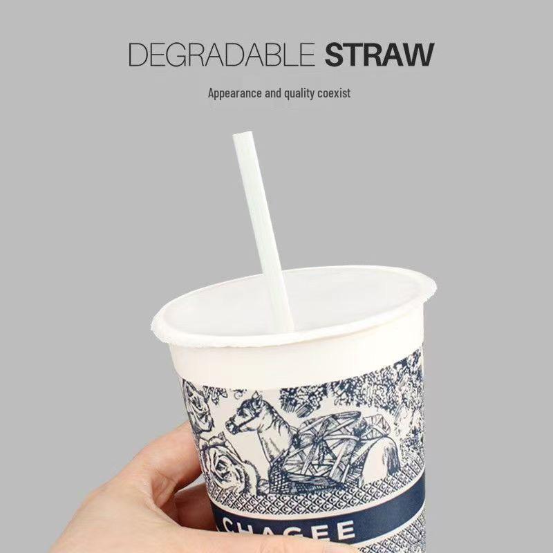 Disposable Thick/Thin Straws for Soy Milk, Coffee, Bubble Tea, and Fruit Juice