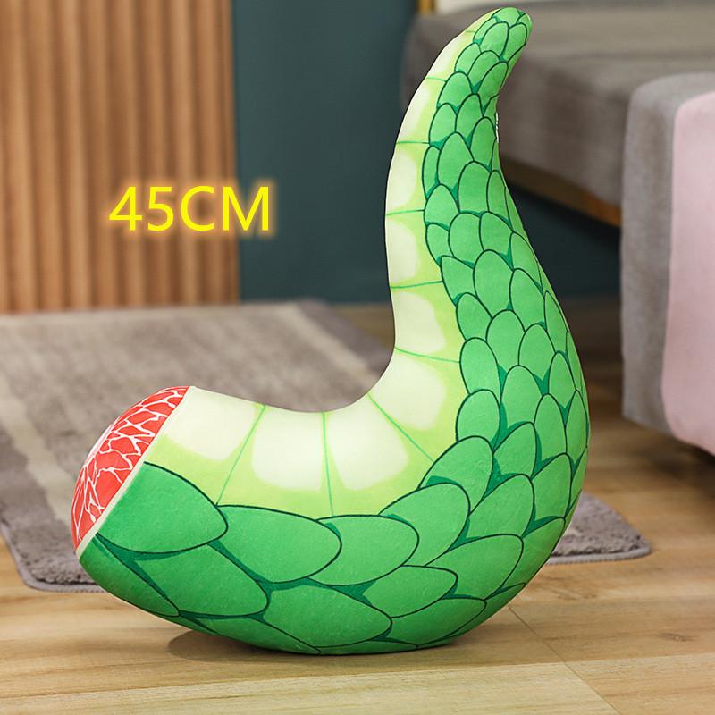 Плюшевая подушка-тело Тору Хвост Аниме Мисс Кобаяши и ее дракон Кукла-игрушка Декоративная подушка-тело Дракон Подушка для спины Декор