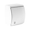 Single Surface Mounted Bell Button 10A Ip44 White For Home