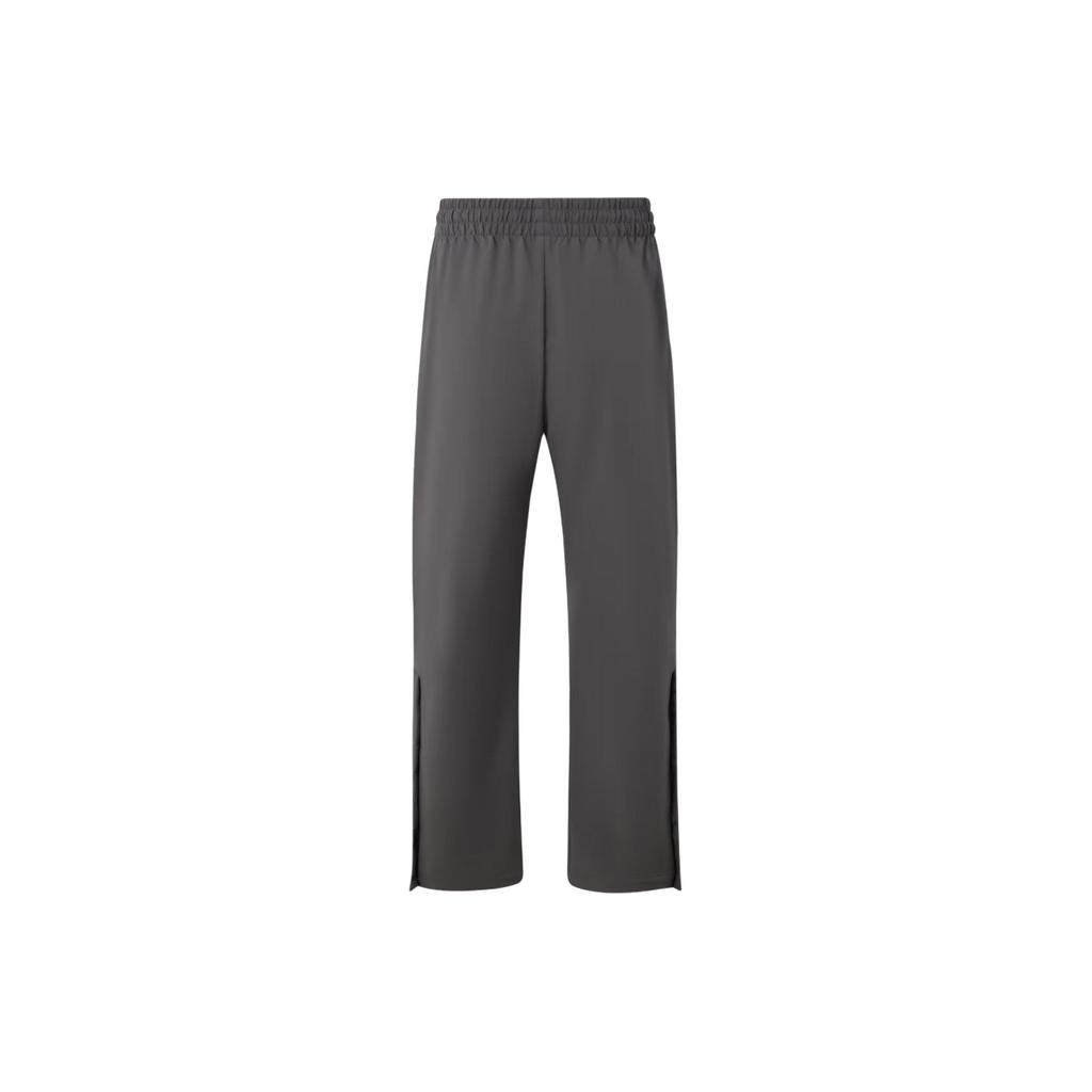 Adidas Colectia 2024 Capitolul 02 Pantaloni de trening din tricot cu șnur, uni, cu picioare drepte, Pantaloni unisex, gri cărbune IW1634