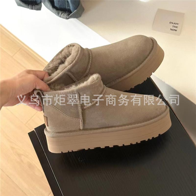 Sangpo snow boots female couple short boots new bread shoes winter velvet thickened thermal cotton
