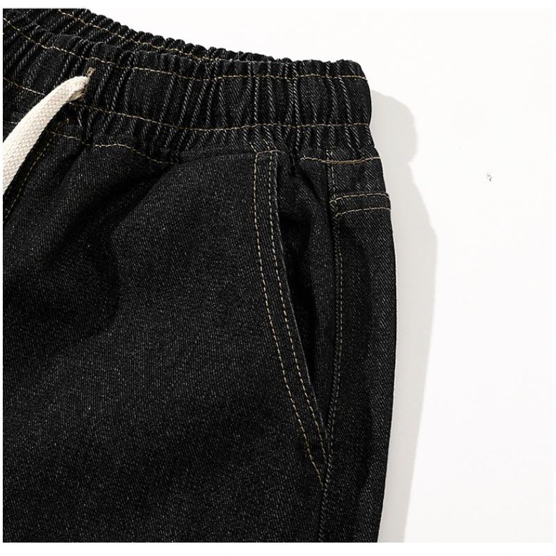 Light Blue Washed Men's Jeans Straight Leg Wide Leg Thin Summer Casual American Retro Loose Fit Long Pants