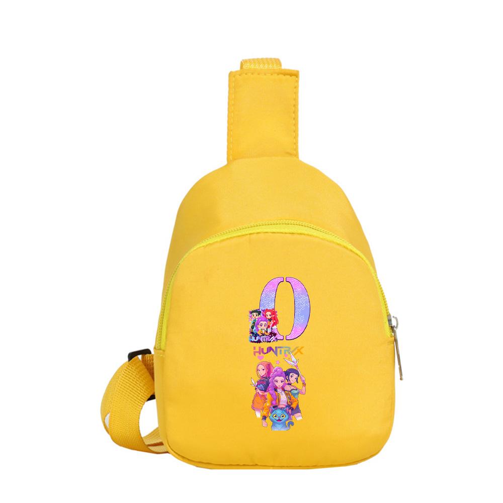 Anime Cartoon K-Pop Demon Hunters Printed Shoulder Bag Crossbody Bag Kawaii Portable Compact Storage Bag Crossbody Pouch Kid Birthday Gift