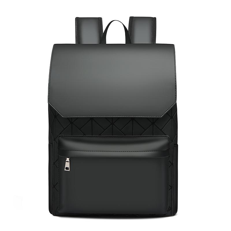 

Трендовый и модный рюкзак с простой и универсальной мембраной, водонепроницаемый и повседневный рюкзак для мужчин, деловая сумка для компьютера чёрный