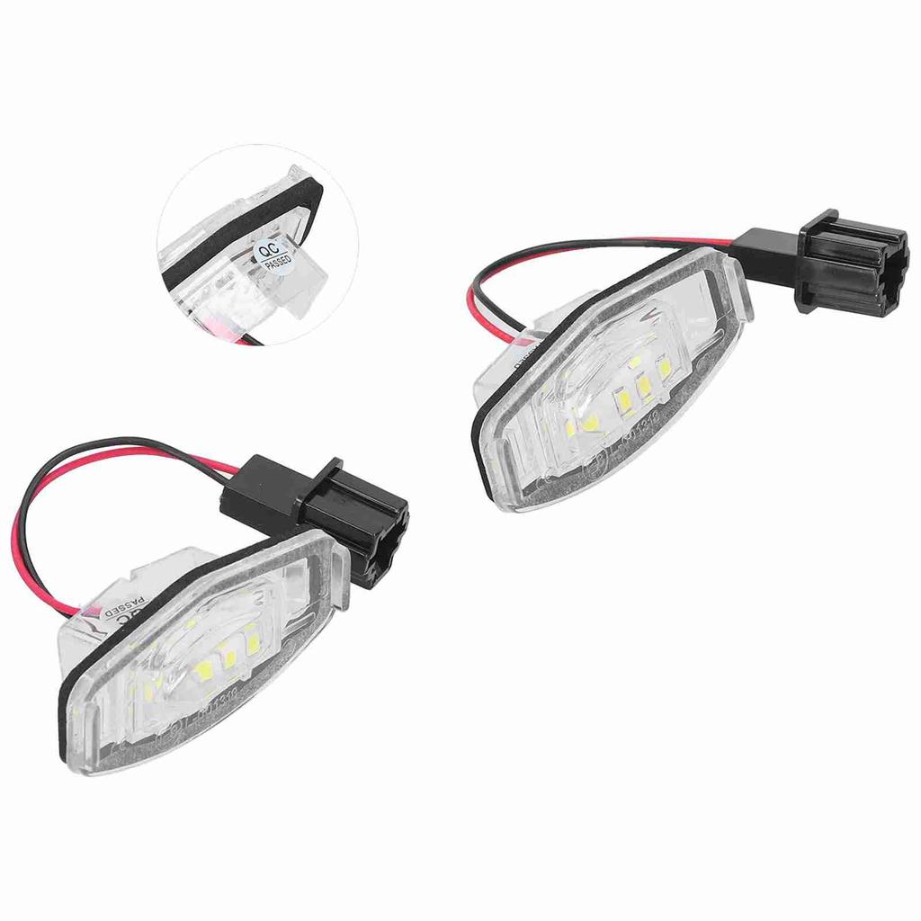 Pair of LED License Plate Lamp White Light 34100S0A013 Fit for Honda CivicPilotAccordOdyssey