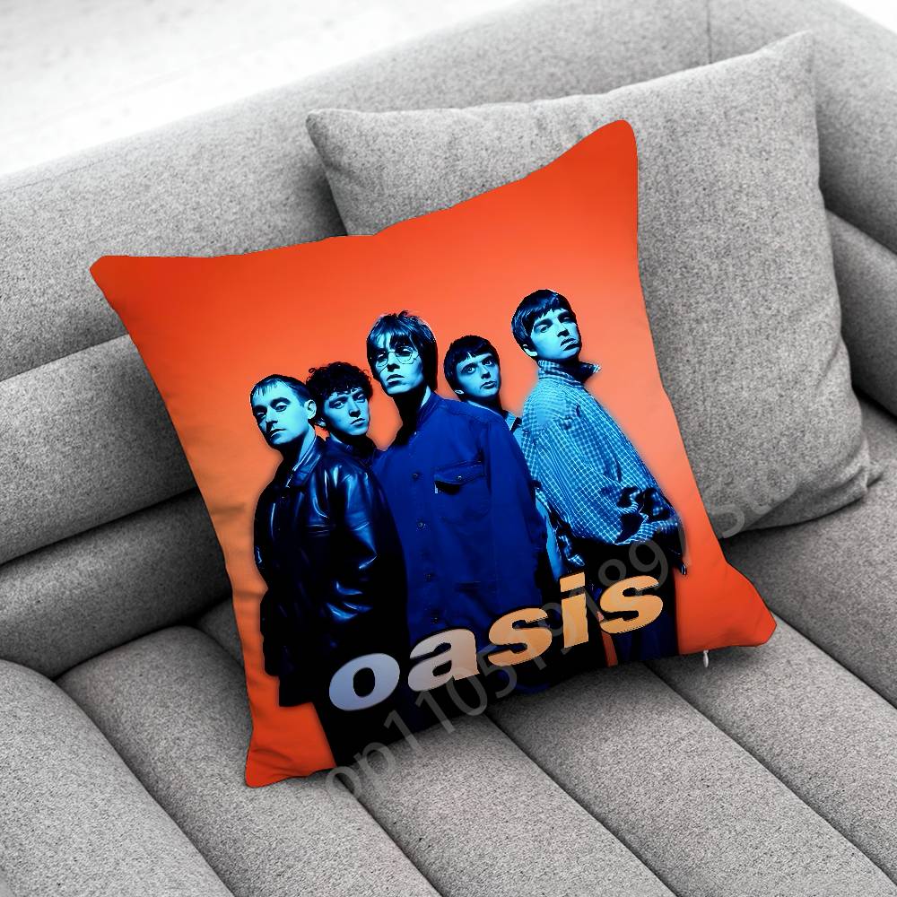 Federa per Cuscino Decorativa L-Liam Gallagher O-Oasis Definitely Maybe per 50cm 40cm 55cm 45*45cm 30cm Quadrata Federa per Cuscino da Camera da Letto