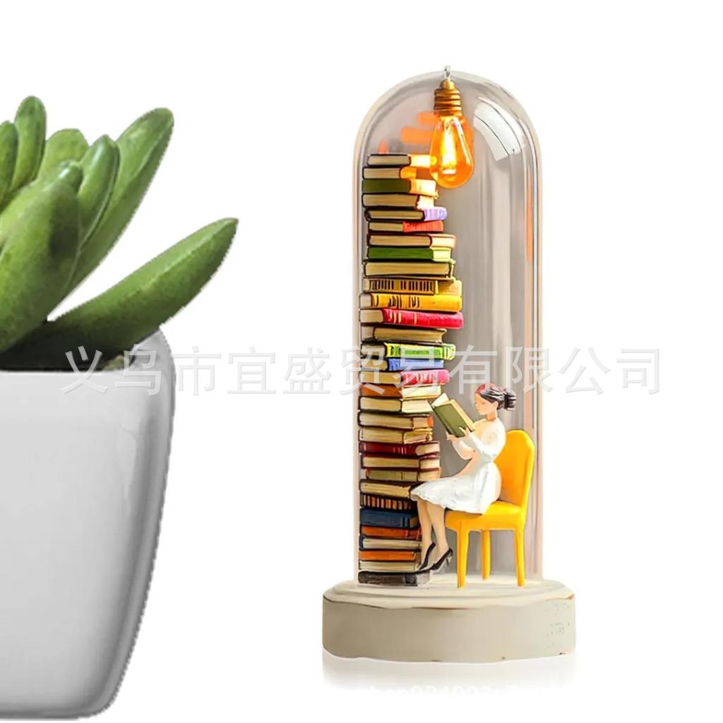 Reader Night Light Reading In Test Tube Reader Ornament