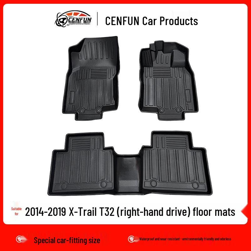 

Коврики TPE для пола с правым рулем для Nissan X-Trail T32 2014-2019 - Без запаха и водонепроницаемые