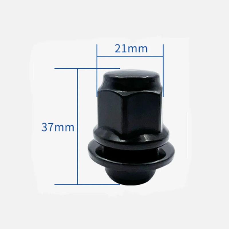 37mm  Lug Nuts  OEM Factory Style Mag Seat Lug Nuts M12x1.5,m12x1.25,hex 21mm, black or sliver