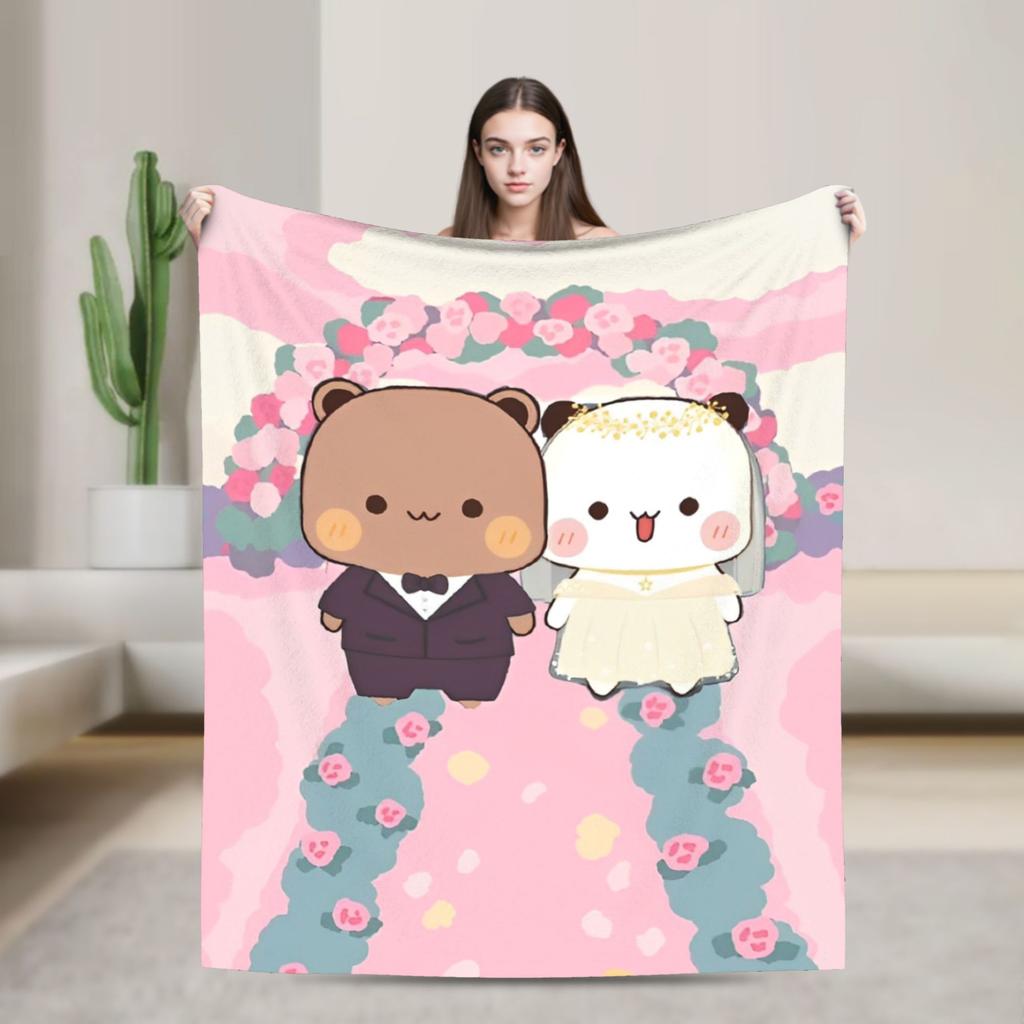 Bubu and Dudu Series Blanket Warm Soft Novelty Plush Throw Blanket For Living Room Picnic Flannel Bedspread Bed Cover