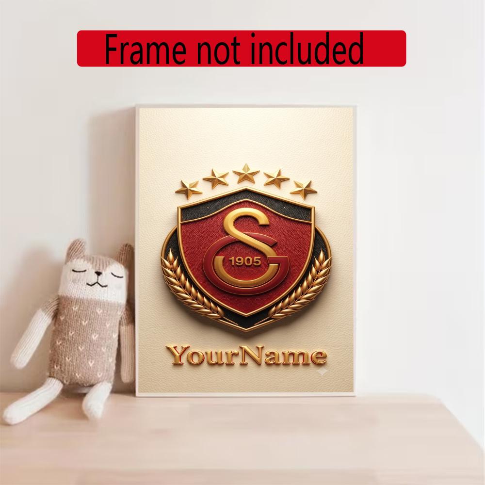 Galatasaray Personalized Name Round Diamond Painting Kit Diamond Embroidery Painting Rhinestones Mosaic Frameless Handwork Decoration Arts