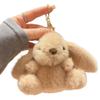 Charms Bag Rabbit Plush Pendant Fluffy Soft Metal Ring Rabbit Fur Keychains Decoration Horse Doll Rabbit Plush Key Ring Handbag