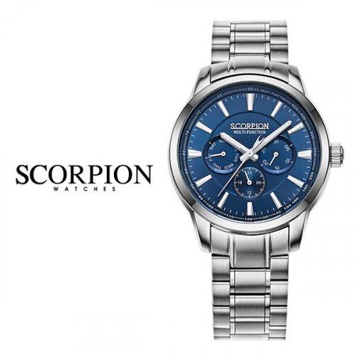 

[SCORPION] SCORPION Men s Multifunction Metal Watch SP3511M-BU FREE